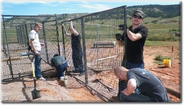 volunteers helping after fire