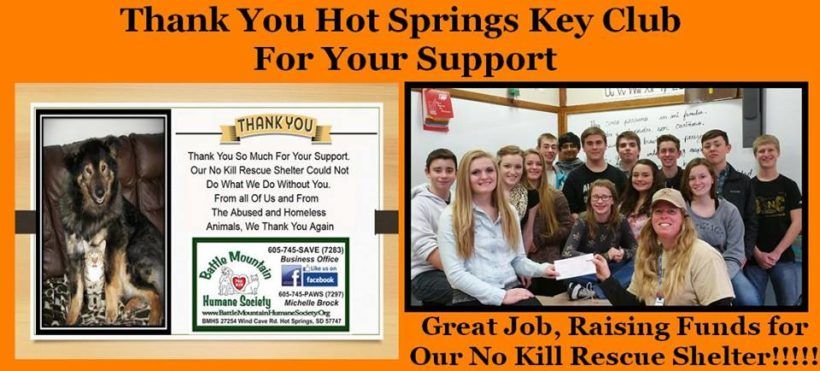 thank you to hot springs key club